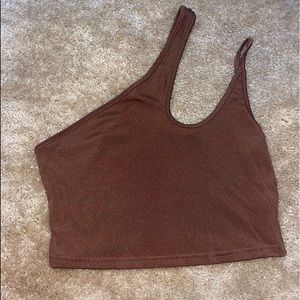 Brown y2k Crop top